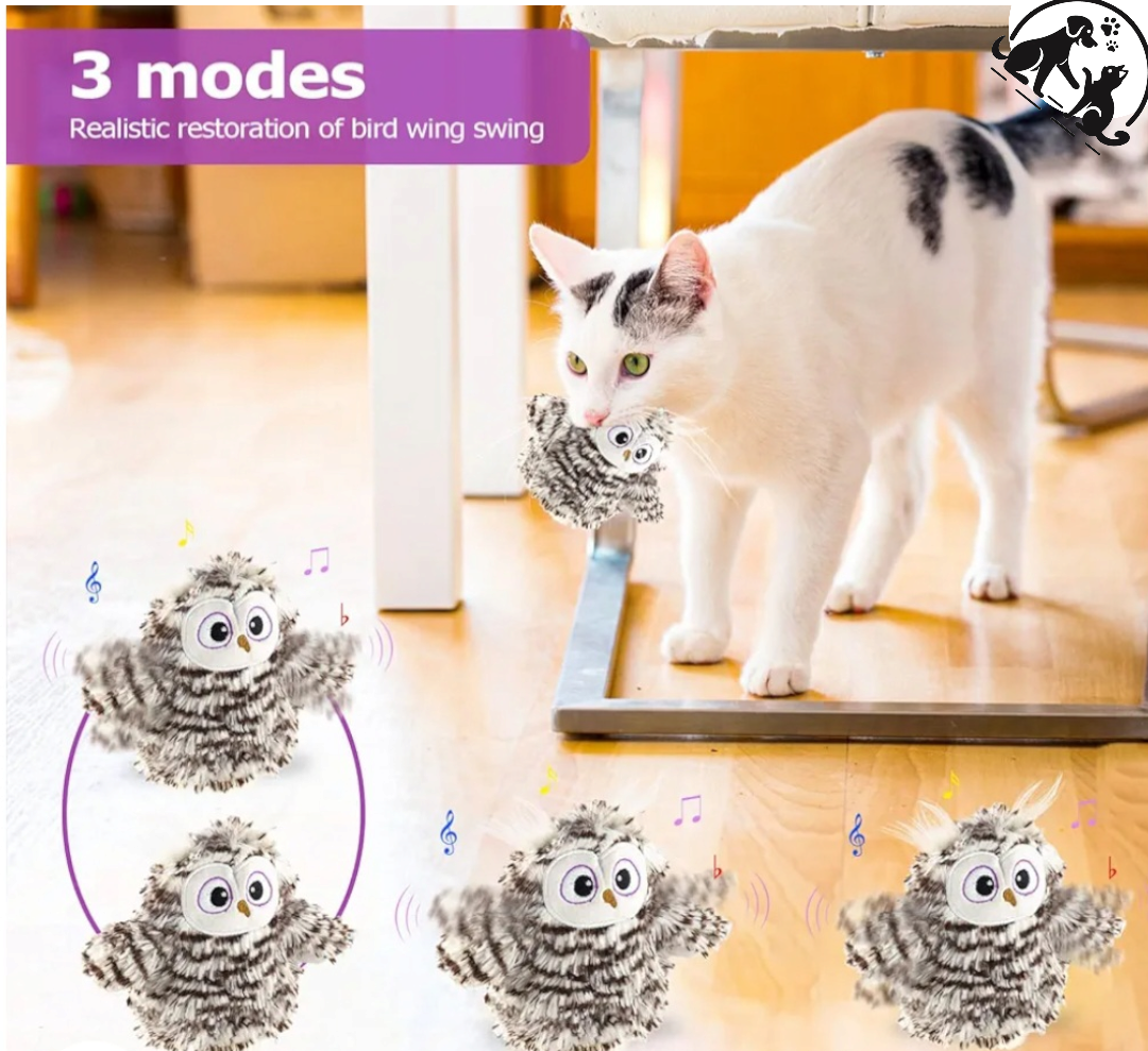 Interactive Owl Toy for Cats